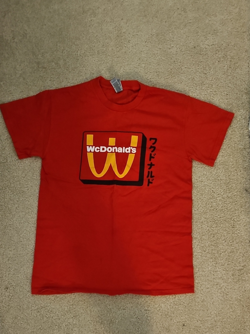 McDonald's Red Short Sleeve Tee with Yellow Logo